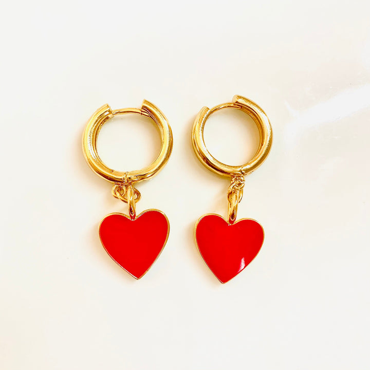 My Sweet Heart Earrings - Gold Filled