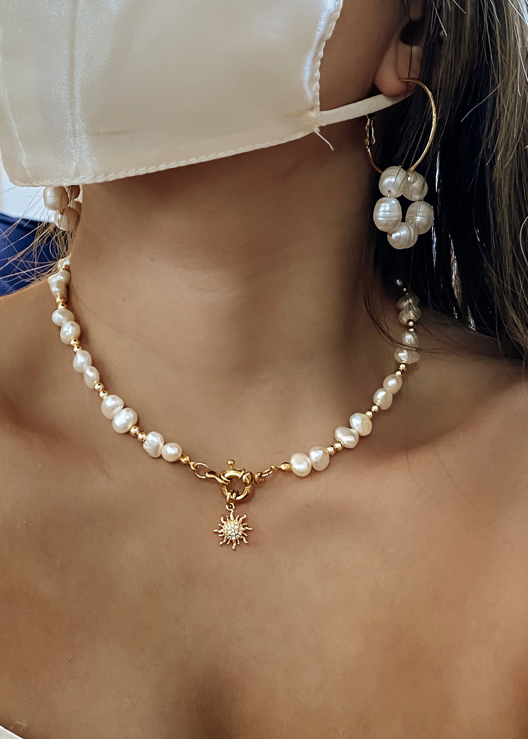 Sunny Pearl Necklace - Gold Filled