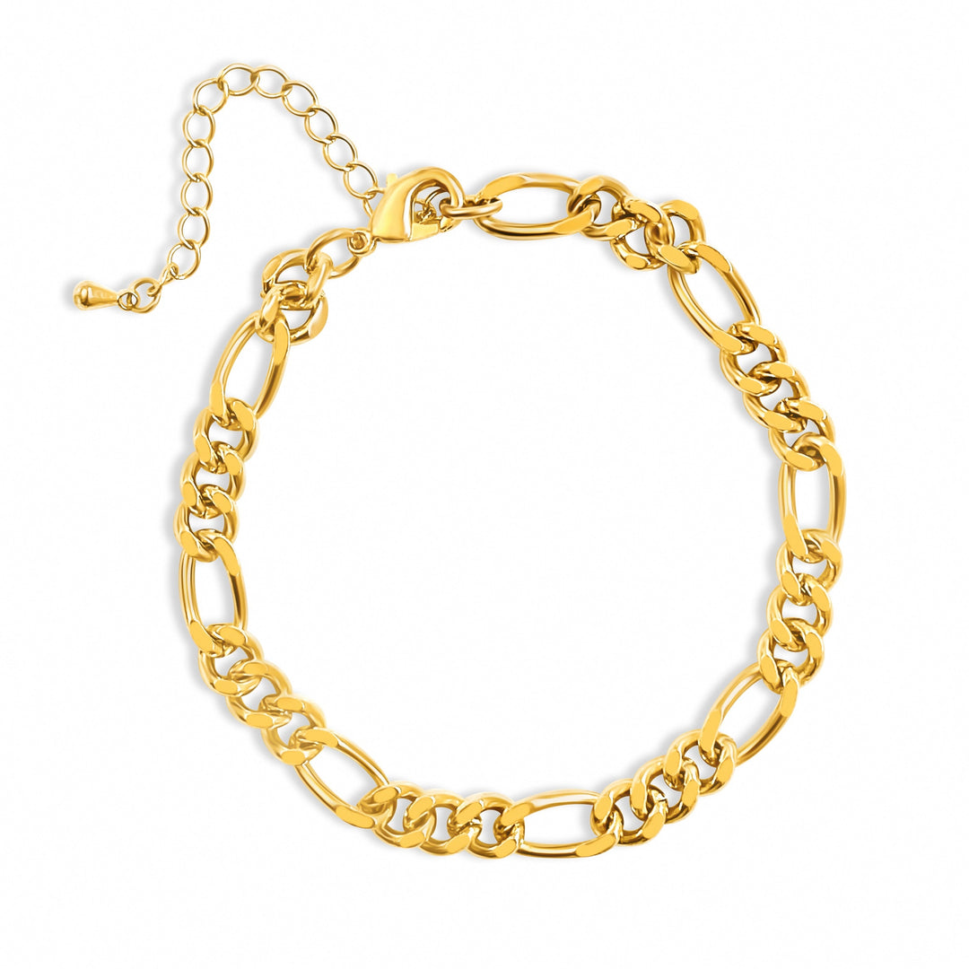 Chunky Figaro Bracelet - Gold Filled