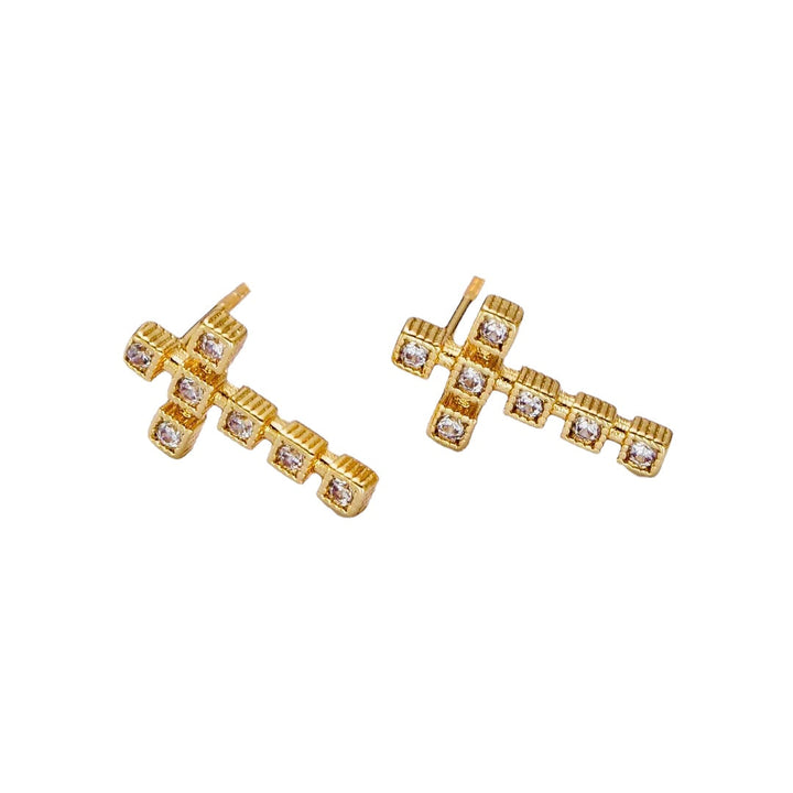The Cross Earrings - Gold Filled