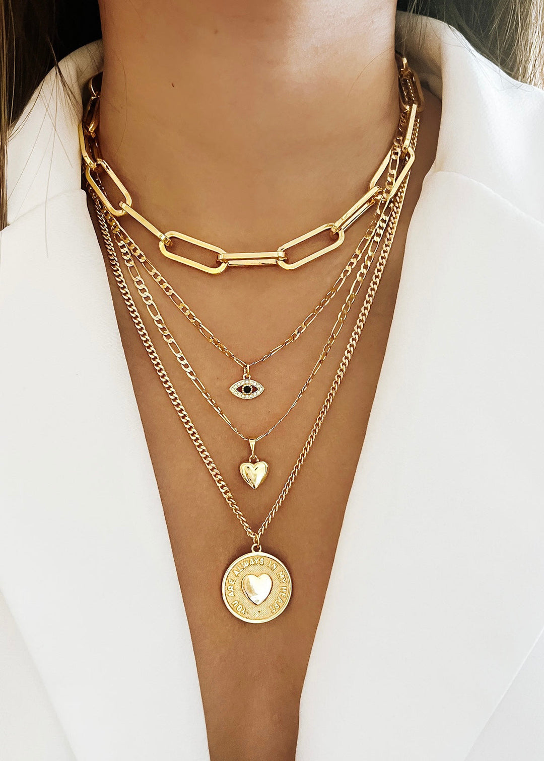 Super Chunky Paperclip Choker - Gold Filled