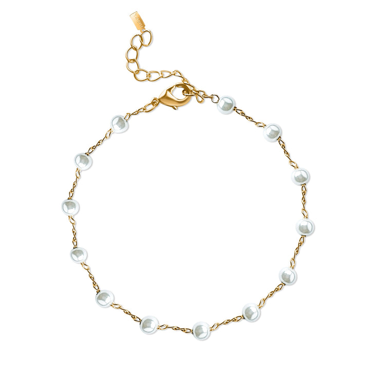 Dainty Pearl Bracelet - Gold Filled