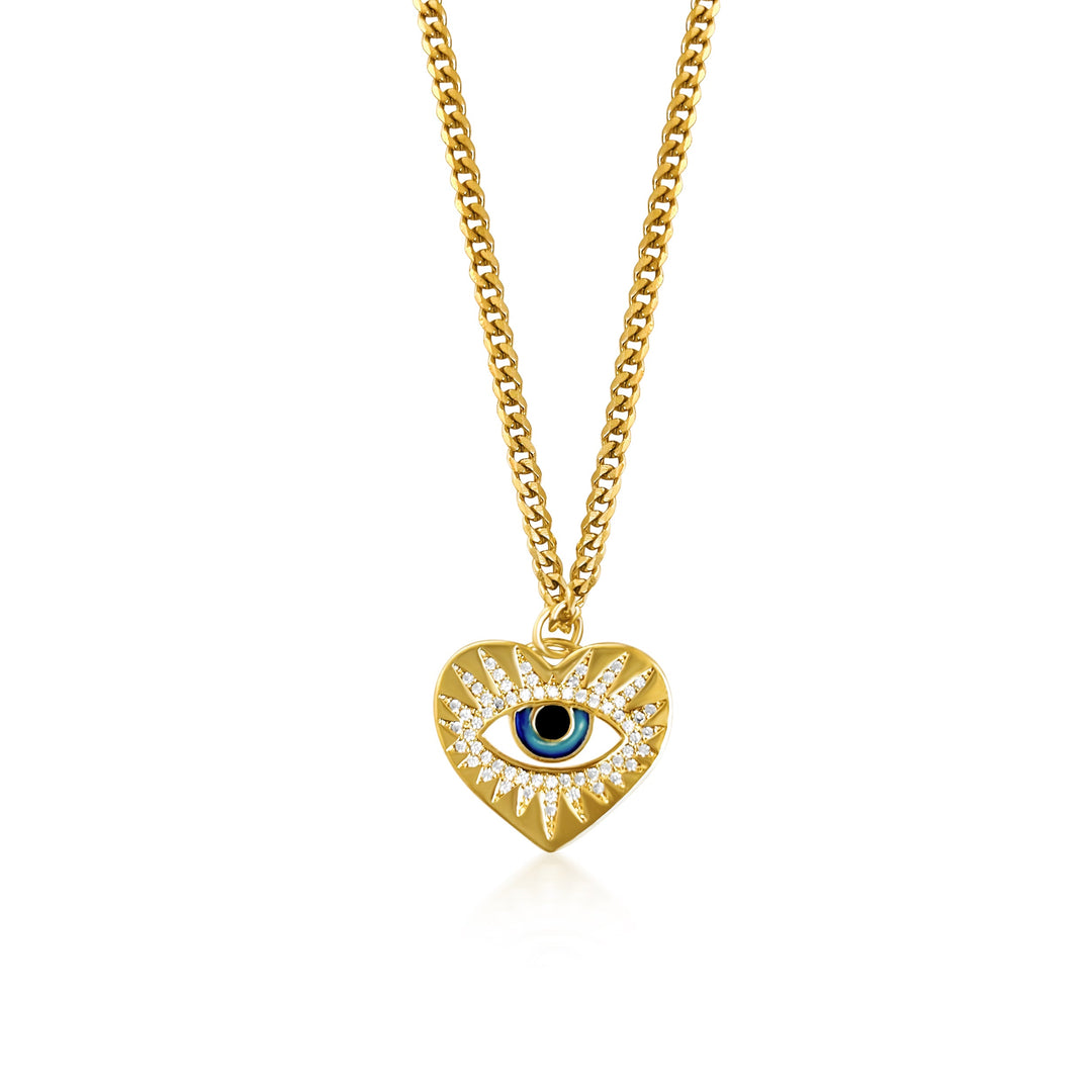 Envy Evil Eye Necklace - Gold Filled