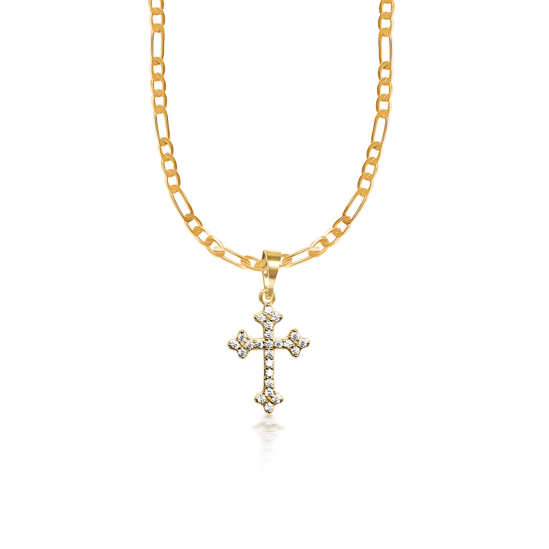 Dainty Cross Necklace - Gold Filled