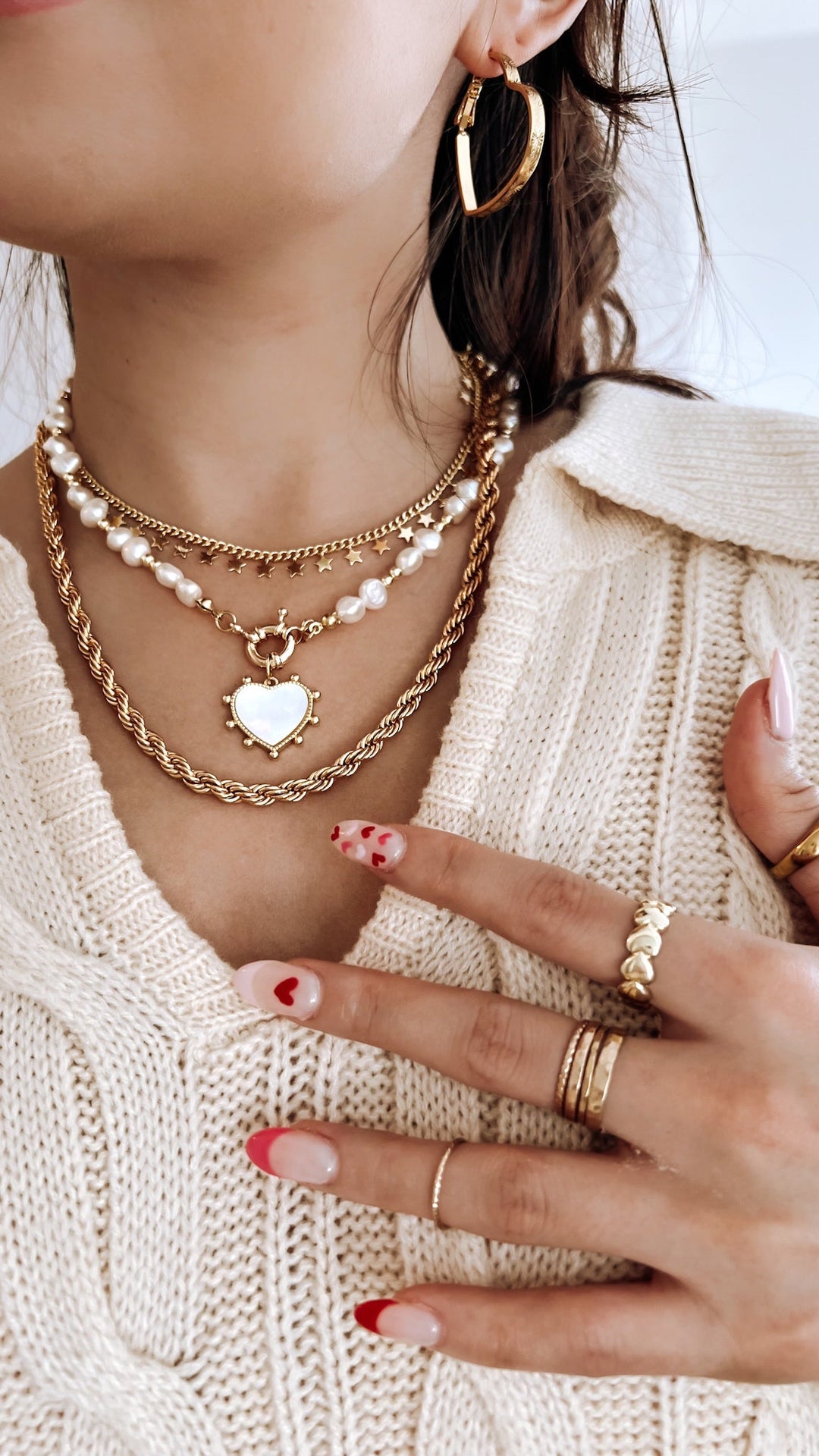 Big Love Pearl Necklace - Gold Filled