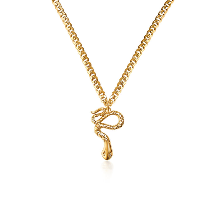 Snake Necklace - Gold Filled