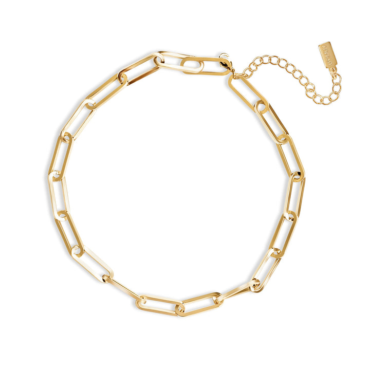 Super Chunky Paperclip Choker - Gold Filled
